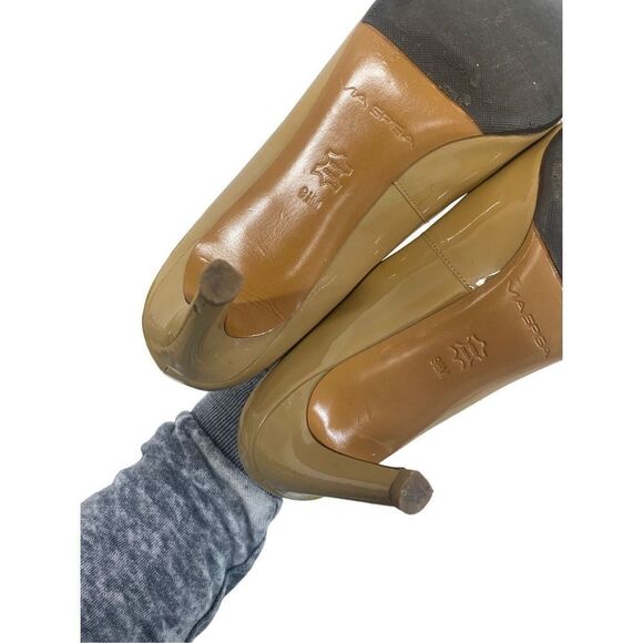 Via Spiga Patent Leather Pumps with Peep Toe - Picture 9 of 15